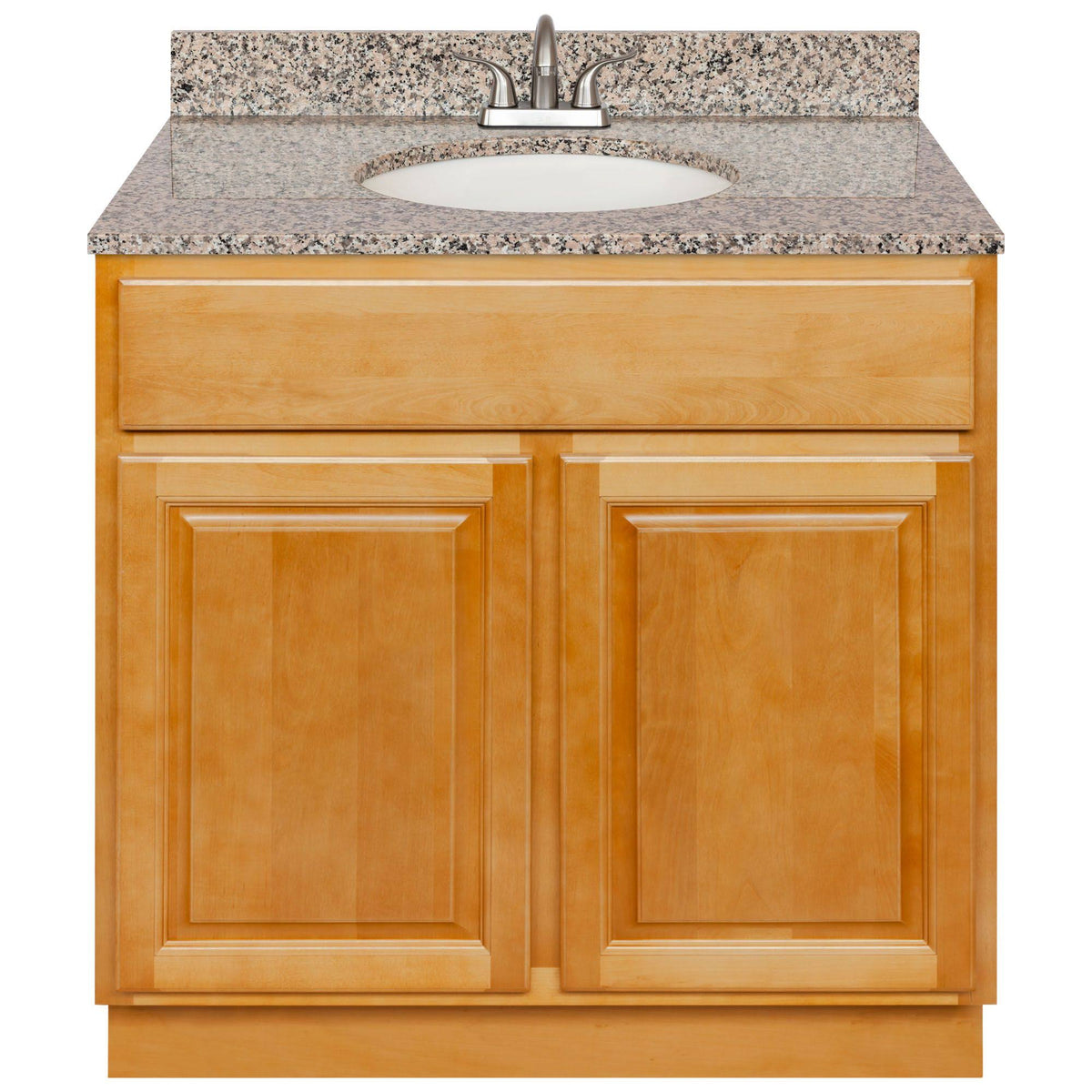 37W Vanity with Burlywood Granite Top and Faucet M4410