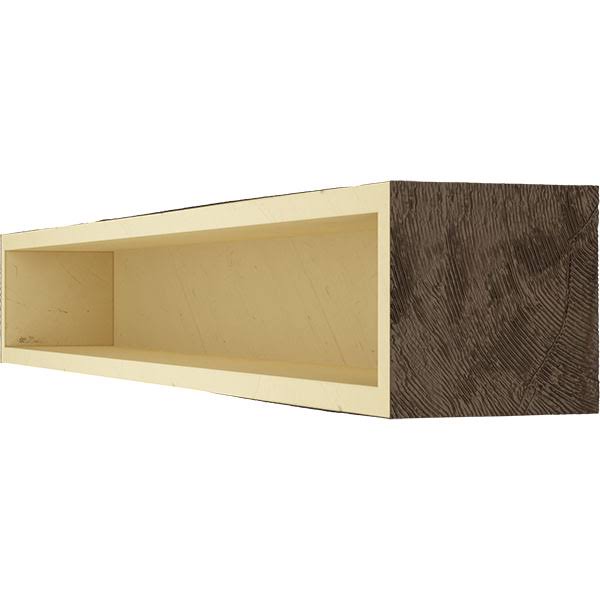 Natural Mahogany Faux Wood Fireplace Mantel E15518