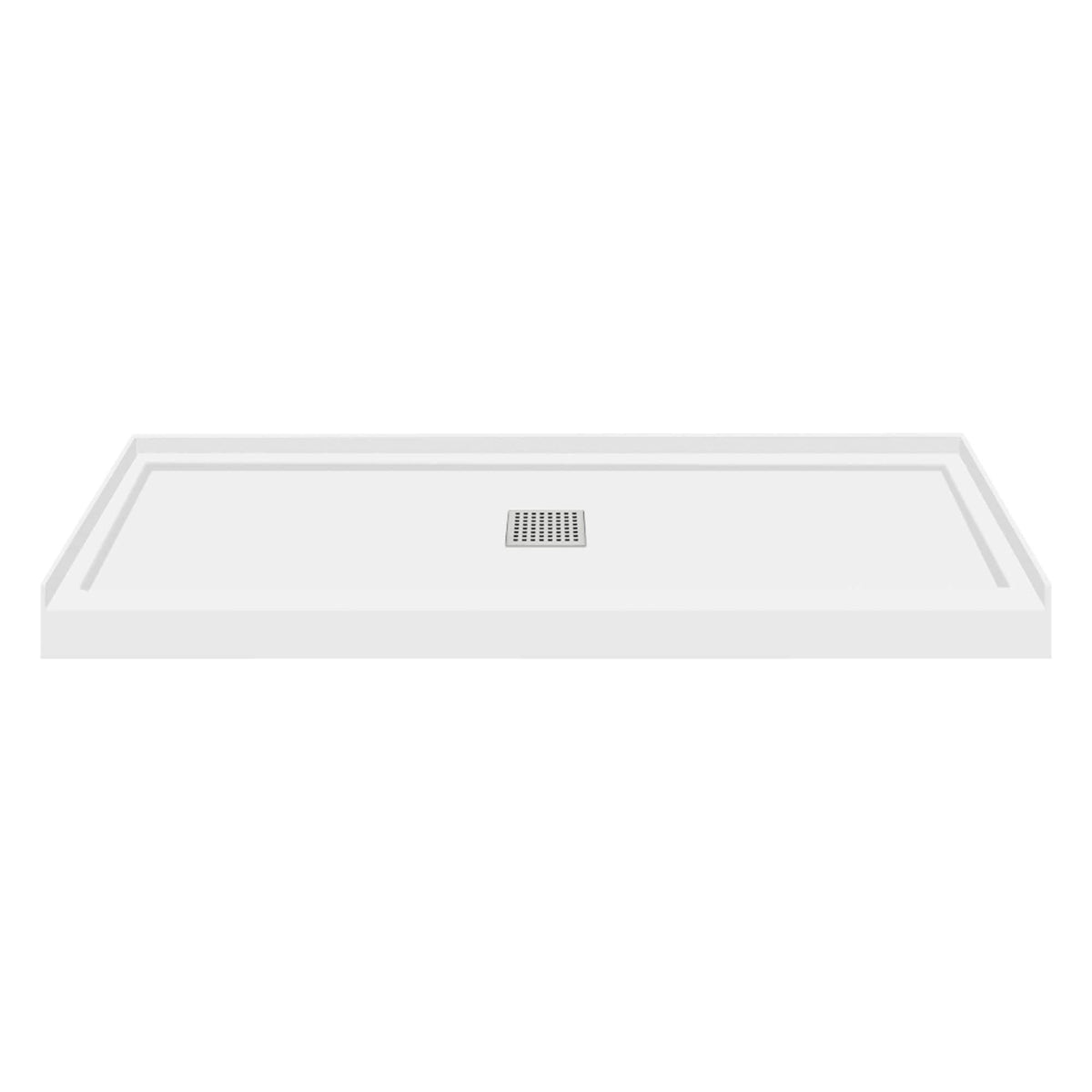Cameo Single Threshold Shower Base with Center Drain Y8093