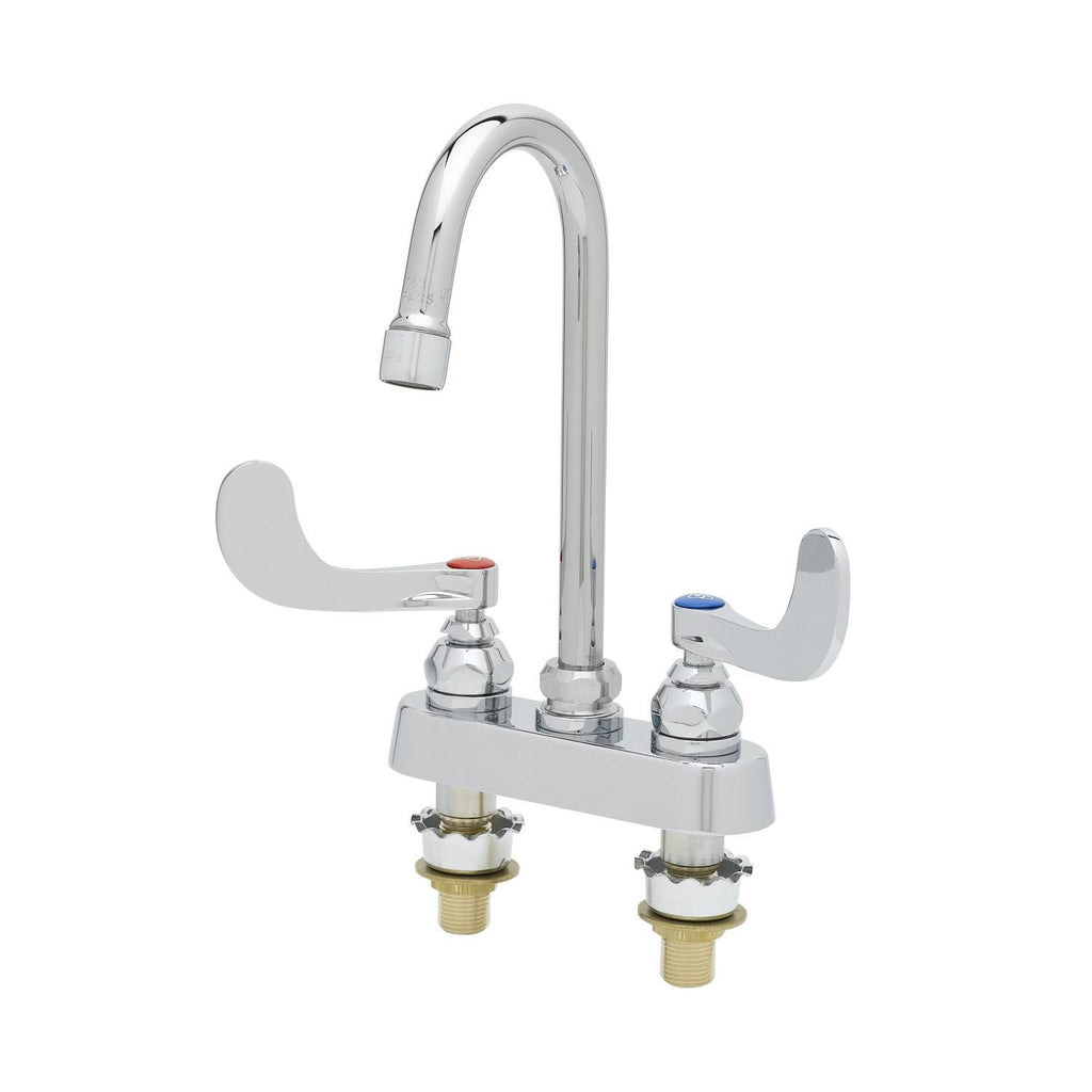 Brass Faucet Workboard, 4x22 Wall Mount V4357