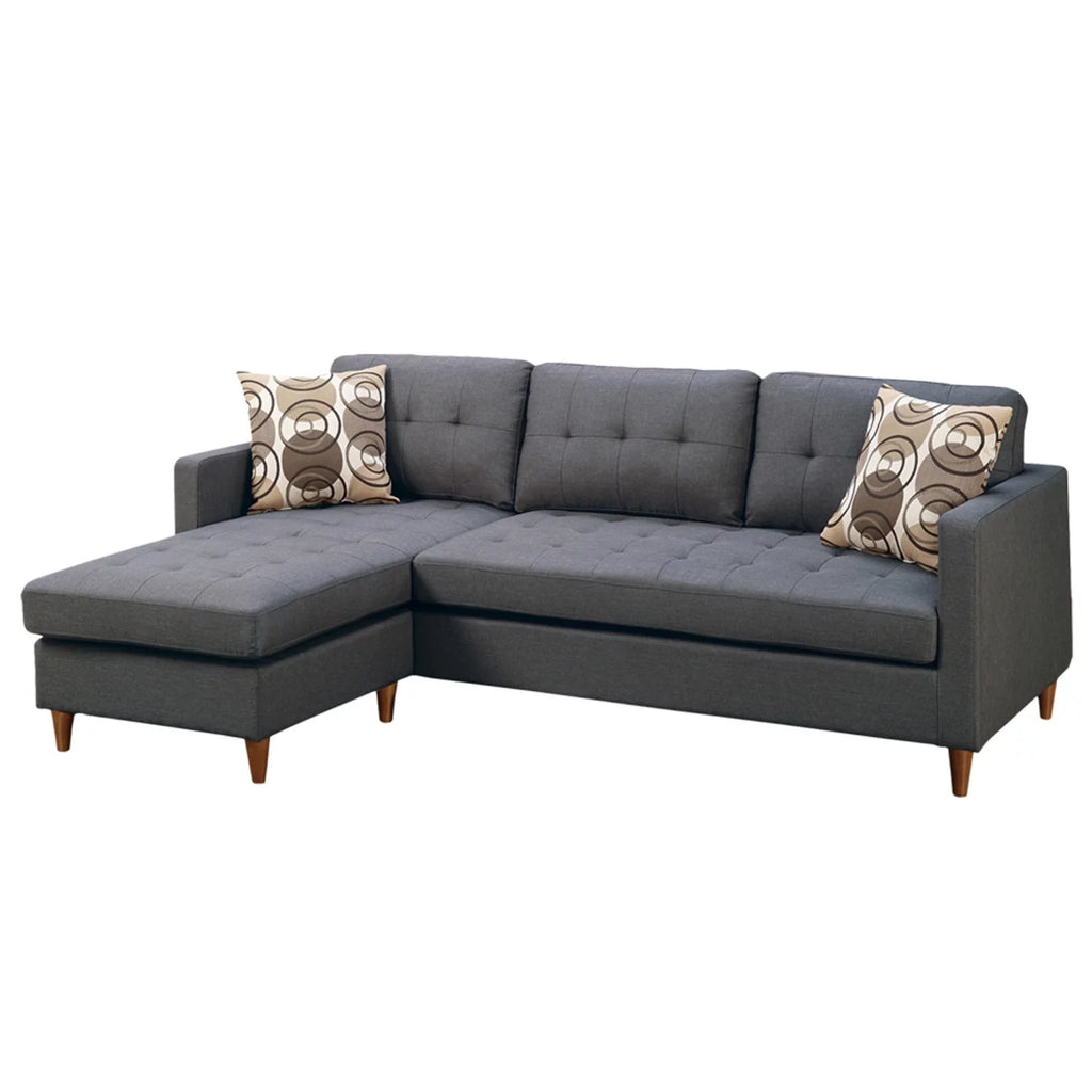 Blue Grey 2 Piece Sectional Sofa T6993