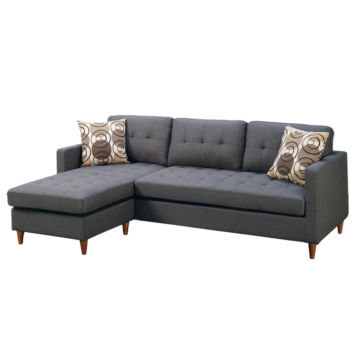 Blue Grey 2 Piece Sectional Sofa T6993