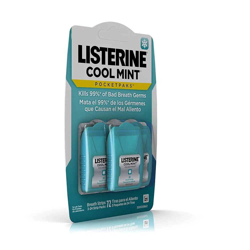 Cool Mint Breath Strips 72 Each (Pack of 6) T210443