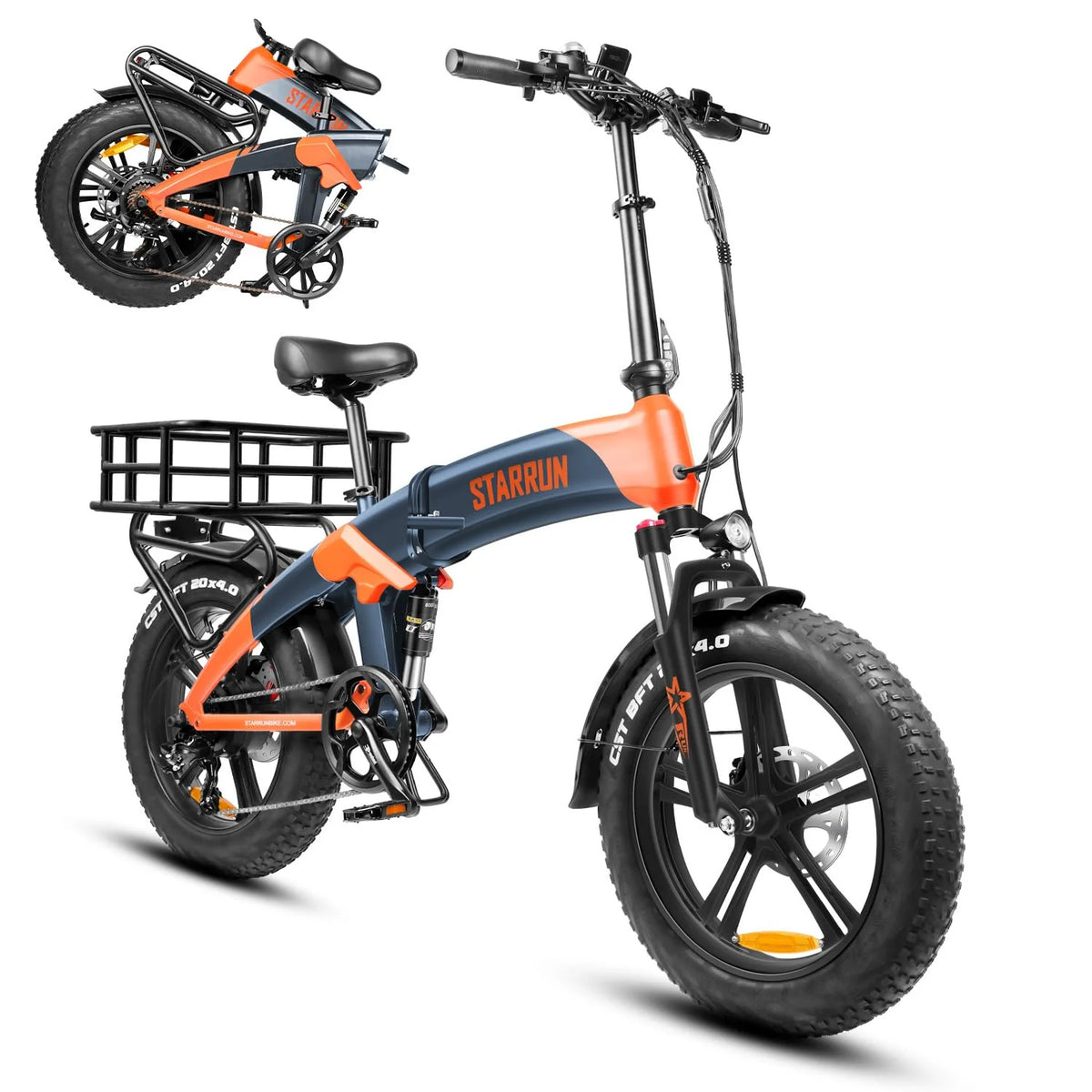 Foldable Electric Bike 52V 15AH Removable Battery Full Suspension N49332
