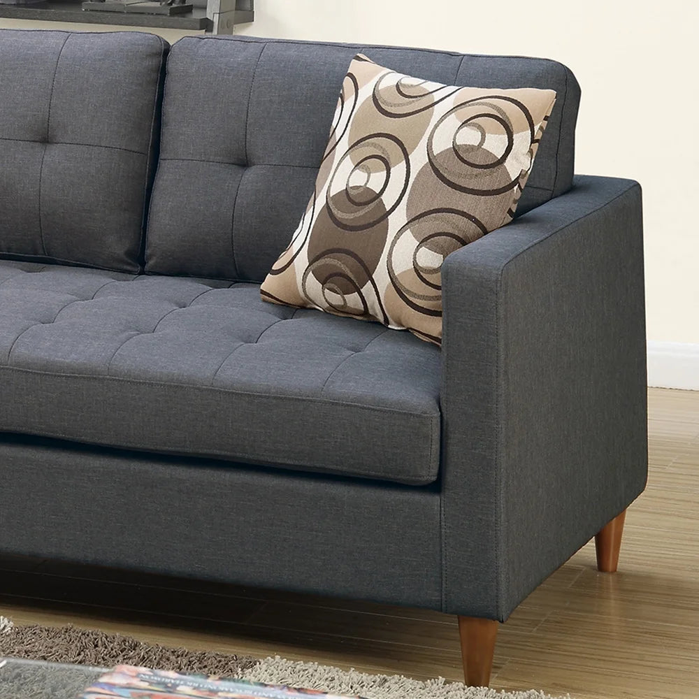 Blue Grey 2 Piece Sectional Sofa T6993