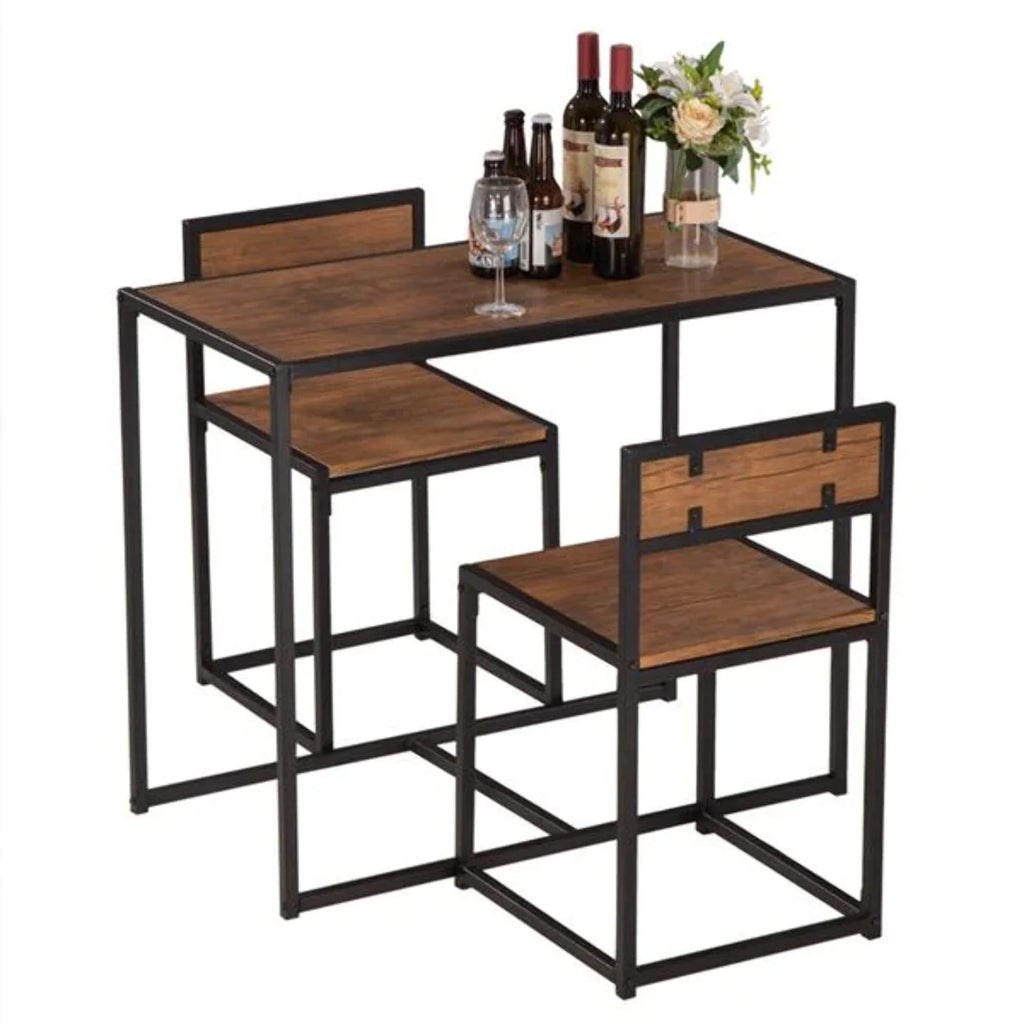 Wood Breakfast Table and Chair Three-Piece Q34289