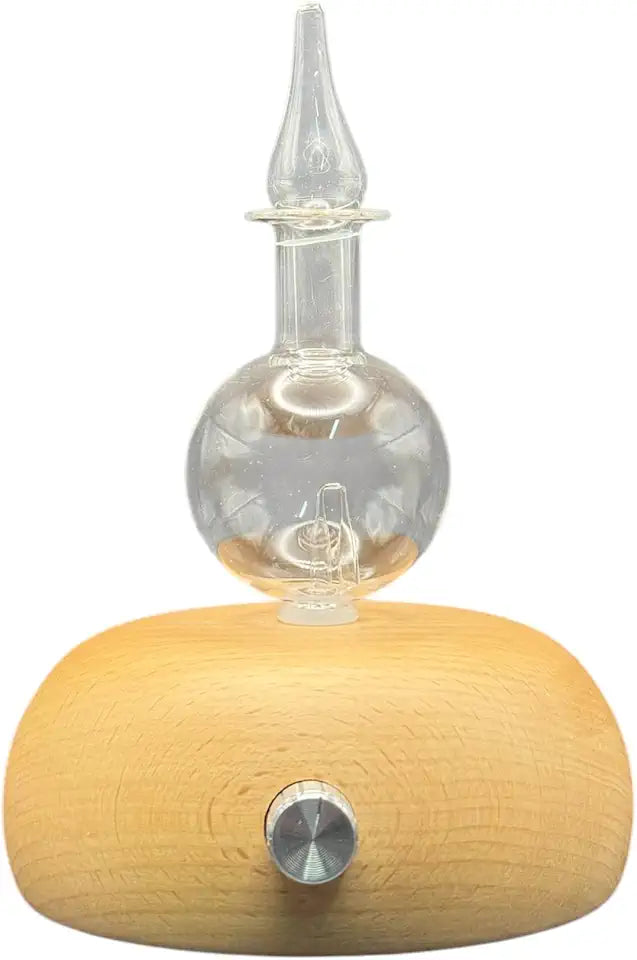 Wood and Glass Waterless Aromatherapy Nebulizer D470034