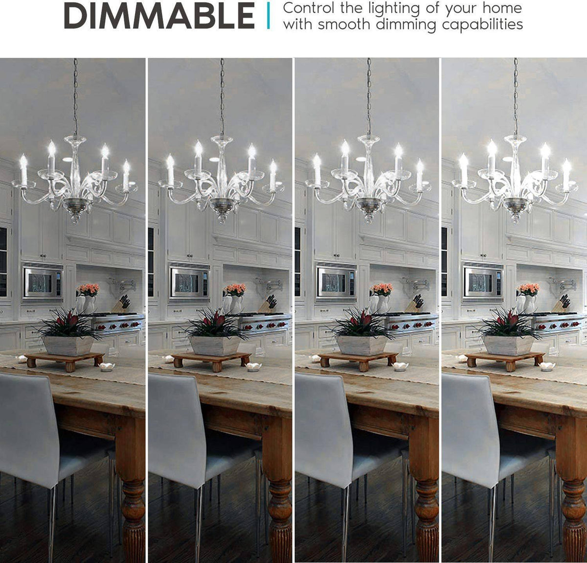 12 Pack Dimmable LED Light Bulbs 5000K Bright White P7014