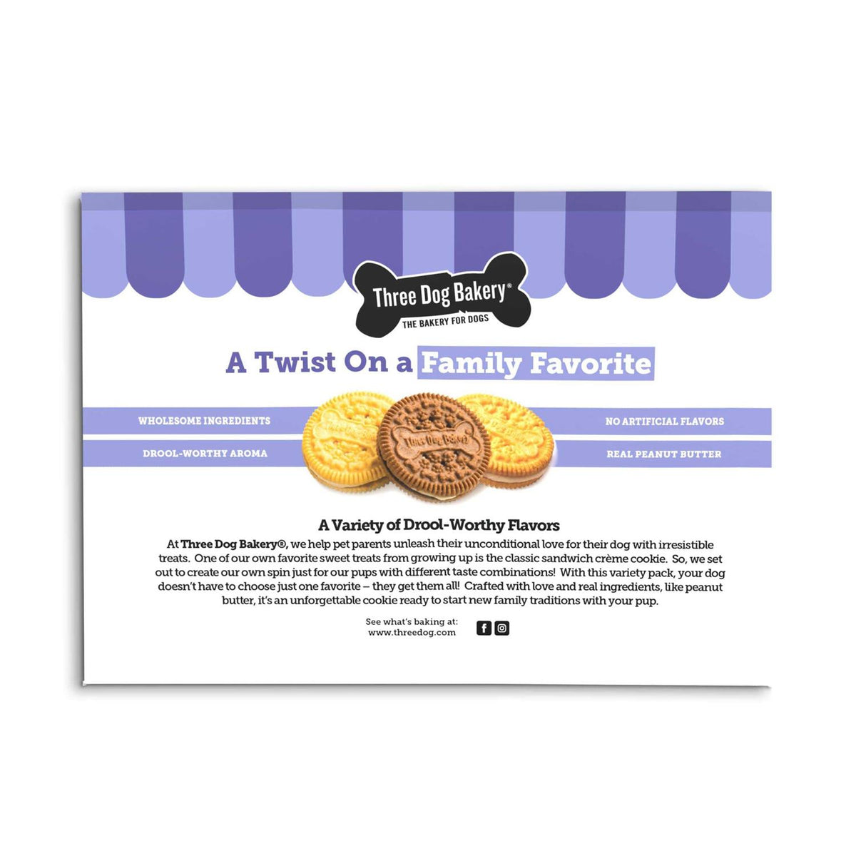 Lick'n Crunch Sandwich Cookies Dog Treats V609