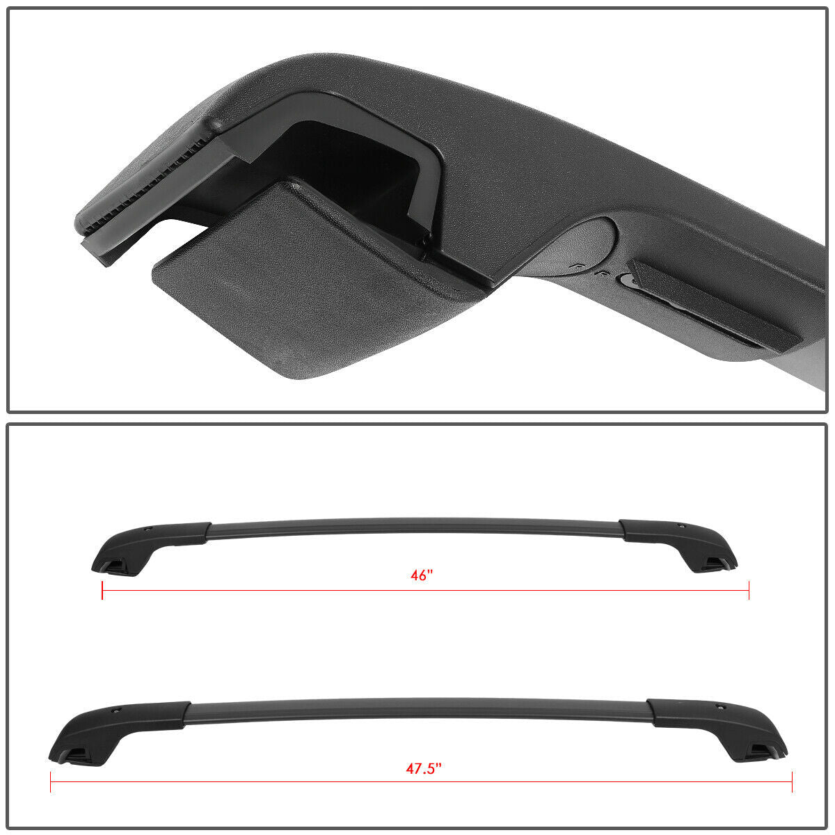Matte Roof Rack Cross Bar Q1986