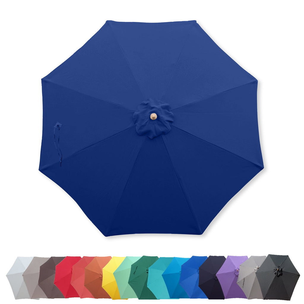 Navy 9ft Umbrella Replacement Canopy 8 Ribs X90972