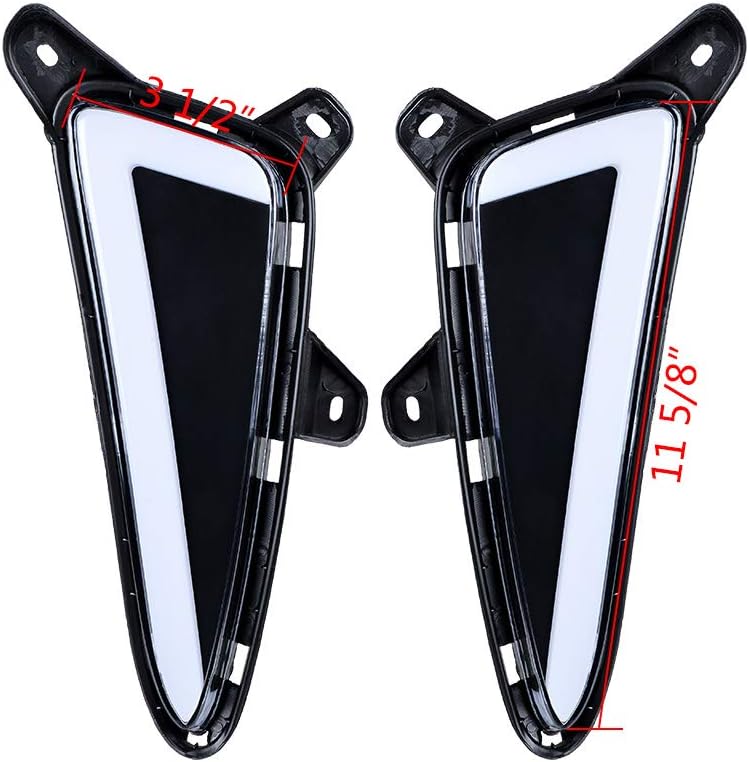 2X LED DRL Daytime Running Turn Signal Fog Light Bulb Style for Toyota C-HR XLE 16-19 Pack of 2 O72759