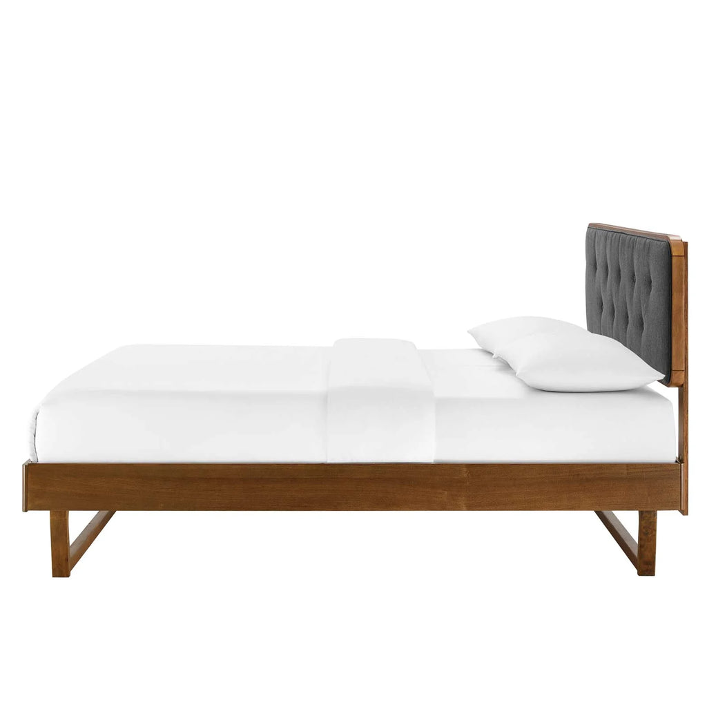 Twin Size Wood Platform Bed Frame V9462