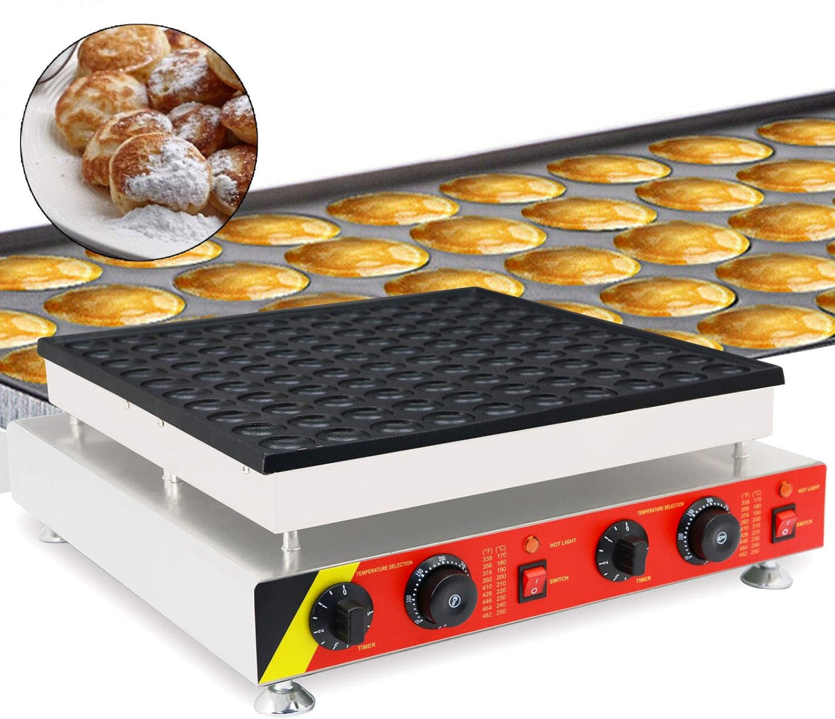 110V Commercial Muffin Machine, 100 Hole Nonstick Stainless Steel Pancake Maker G45906