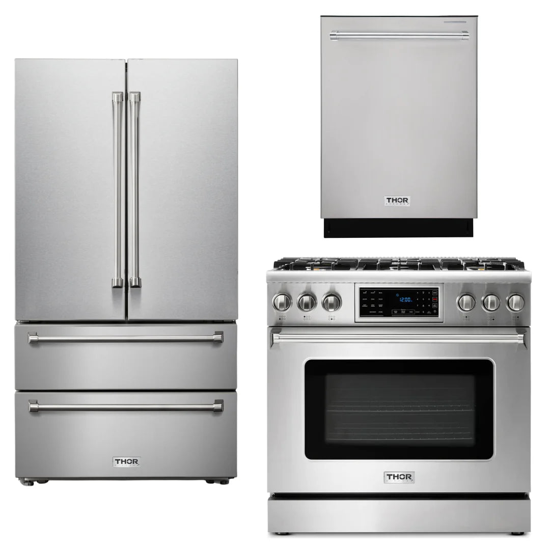 36 Gas Range Refrigerator Dishwasher Z879