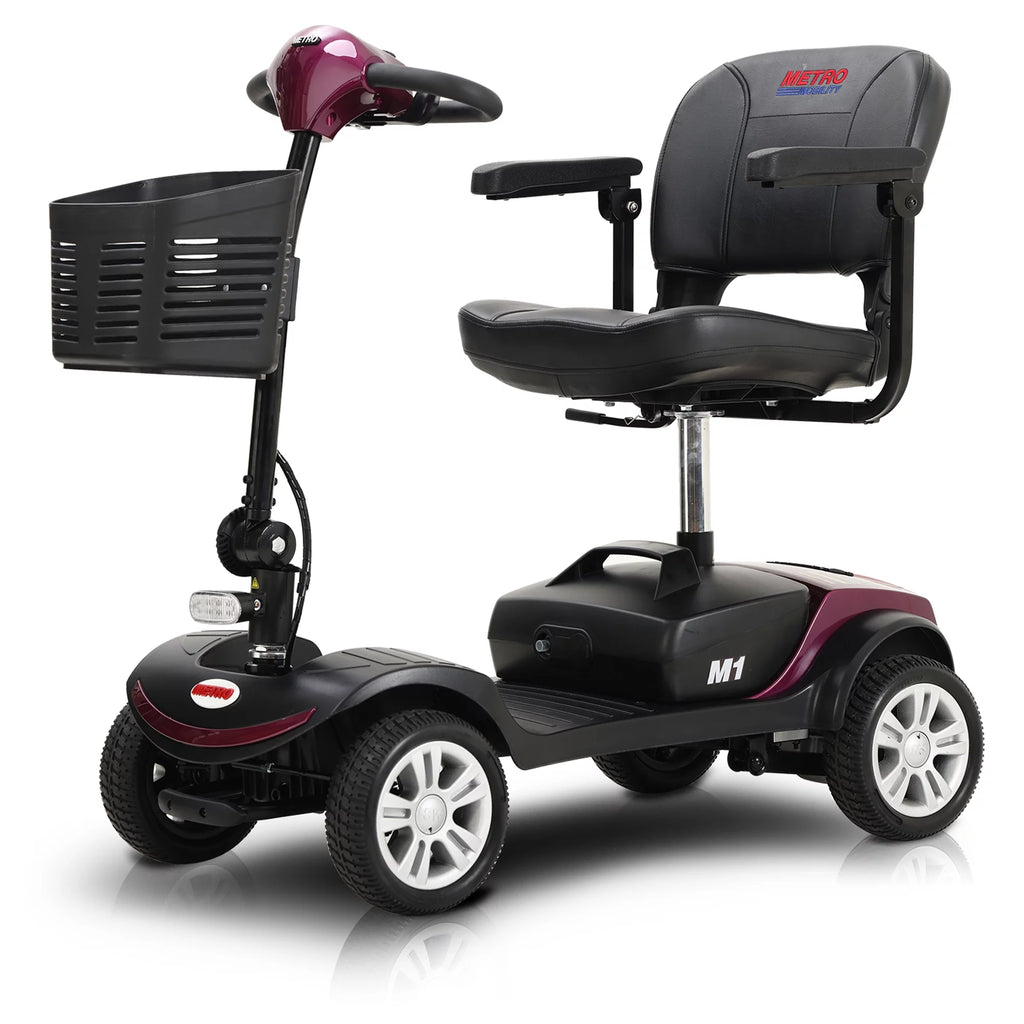4 Wheels Compact Folding Mobility Scooter with Swivel Seat O206580