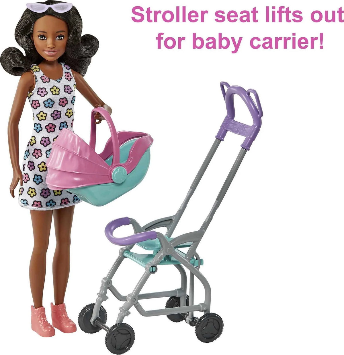 Stroller Playset with Dolls and 5 Accessories A4341