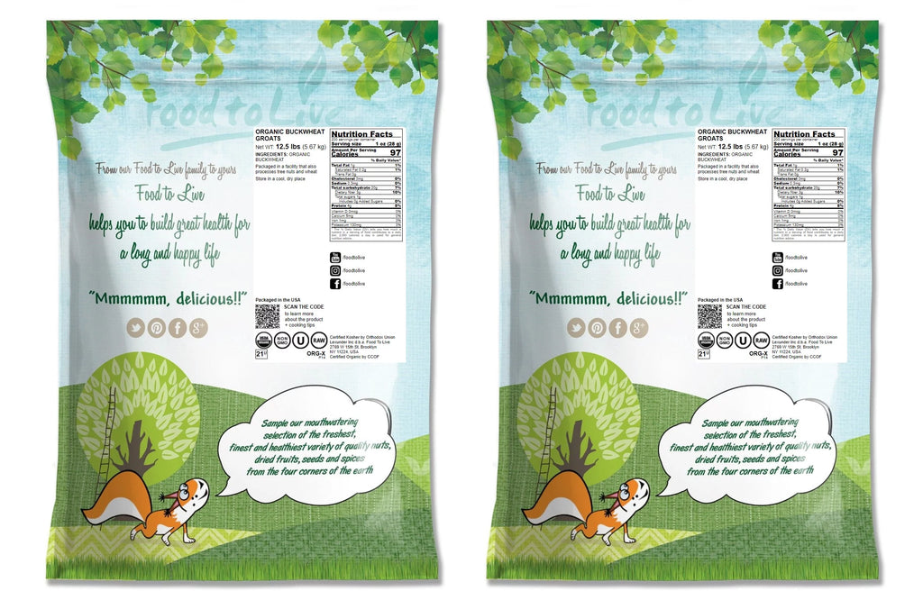 Organic Buckwheat Groats, 25 Pounds U853