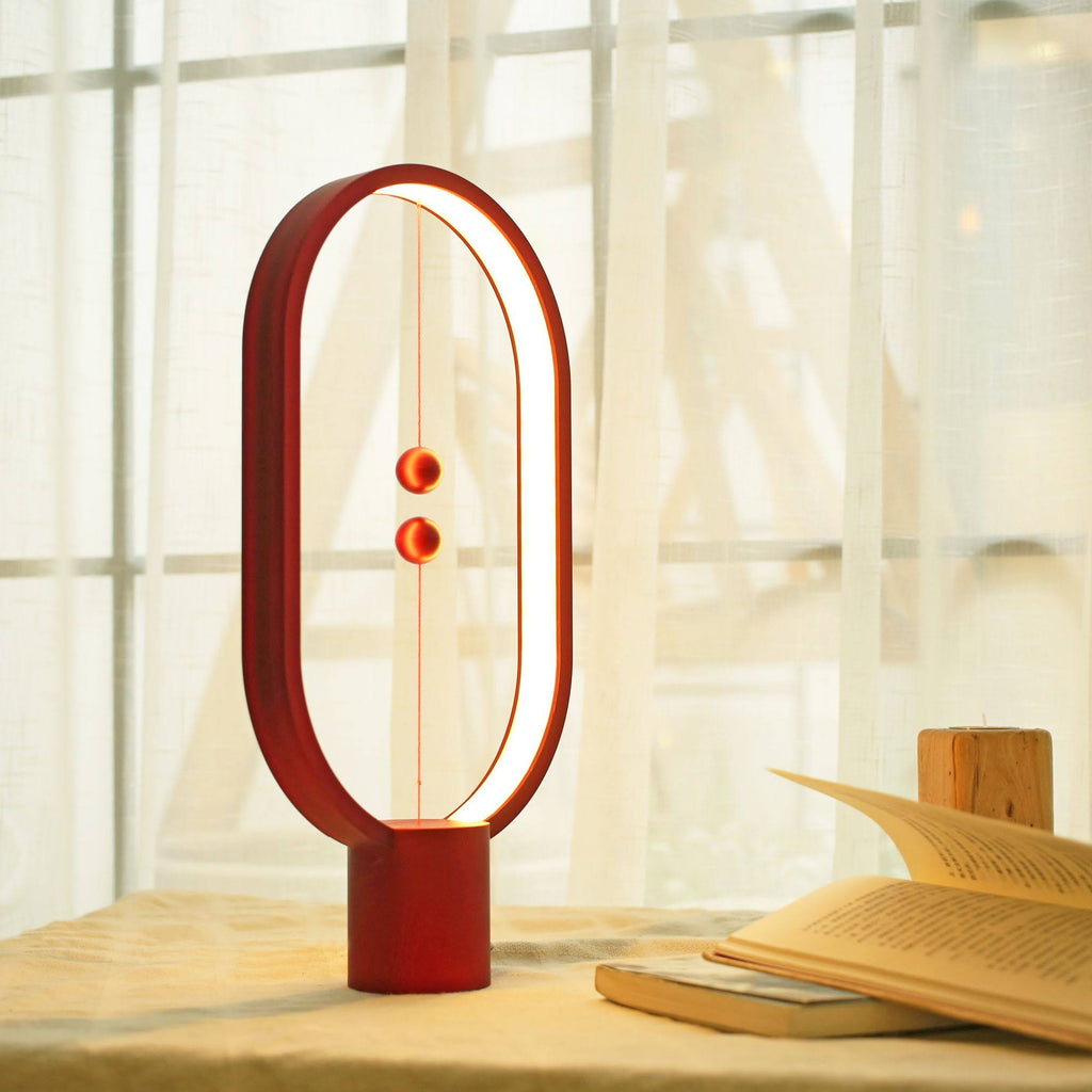 Dark Wood Balance Lamp O20371