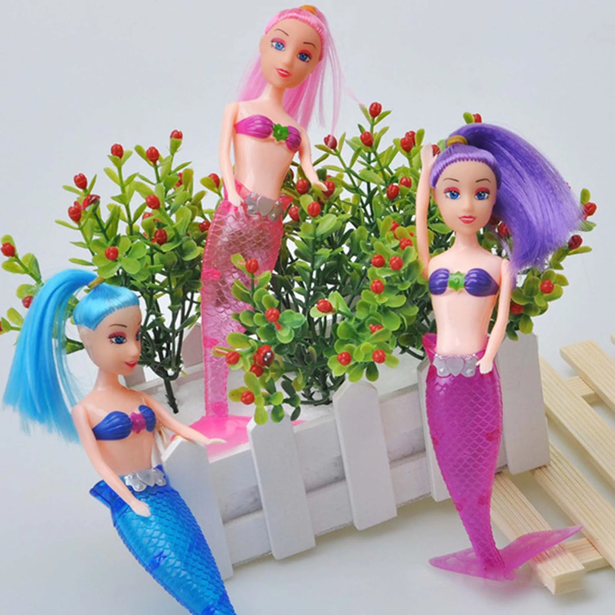 Realistic Mermaid Doll with Lighting Tail Bathtub Toy U7286