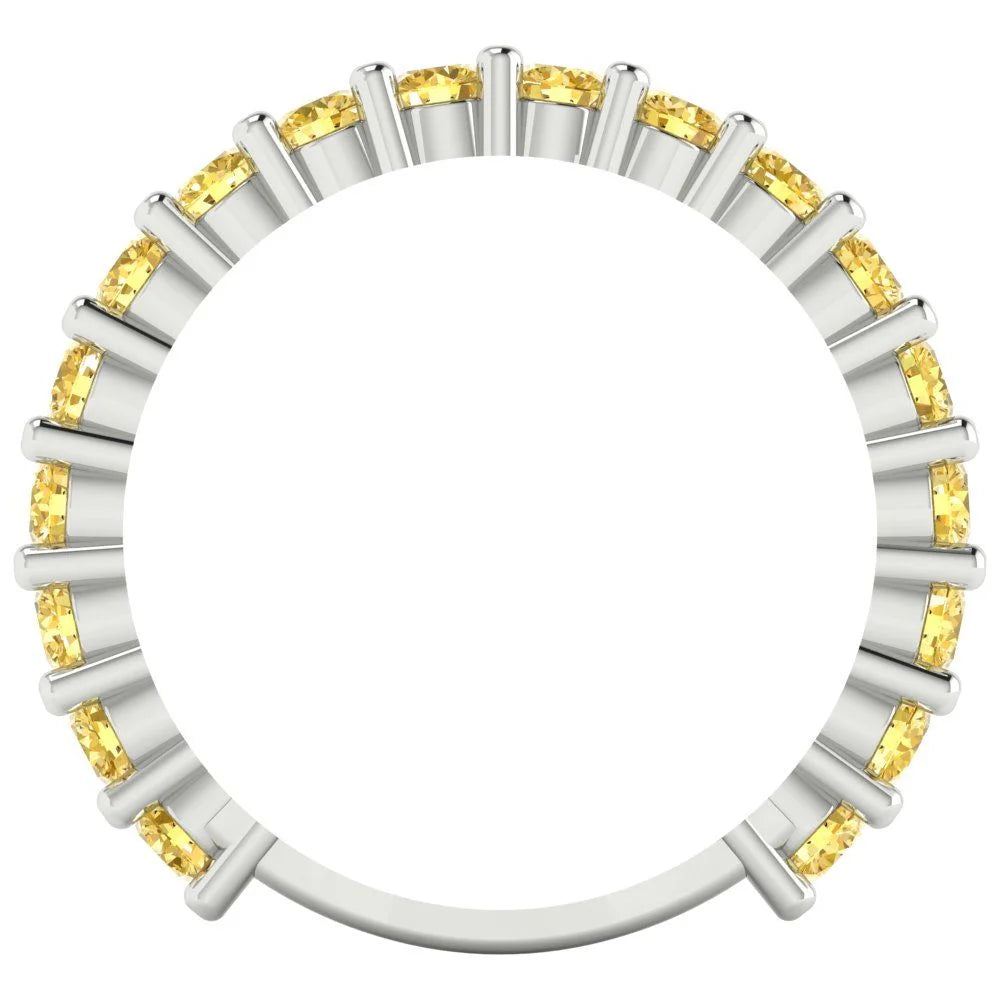 14k White Gold Eternity Band A2715