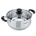 Stainless-Steel Casserole Pot with Glass Lid 24cm V758