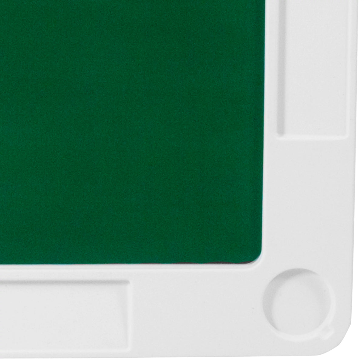 Square 4-Player Folding Card Game Table with Green Felt and Cup Holders A97092