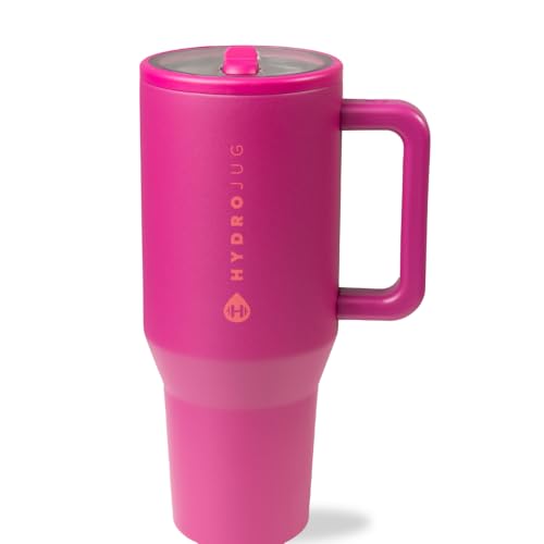 40 oz Insulated Stainless Steel Water Bottle with Handle & Flip Straw D10581