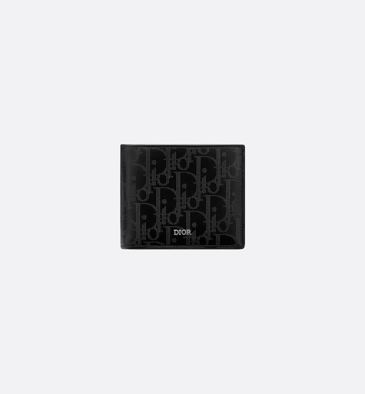 Bifold Wallet Black Leather V26446
