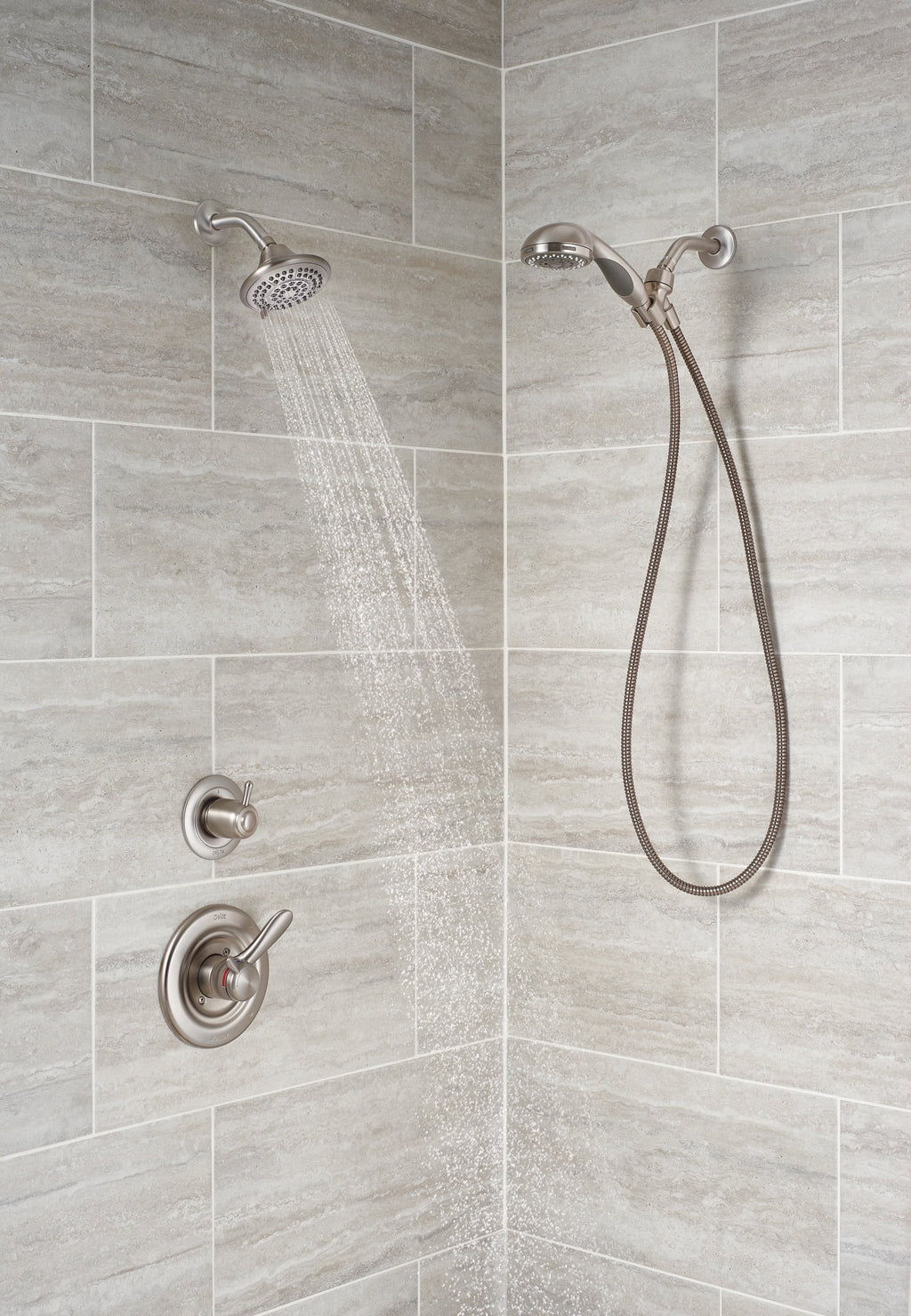 5-Spray Single Handle Shower Faucet in Stainless U7393