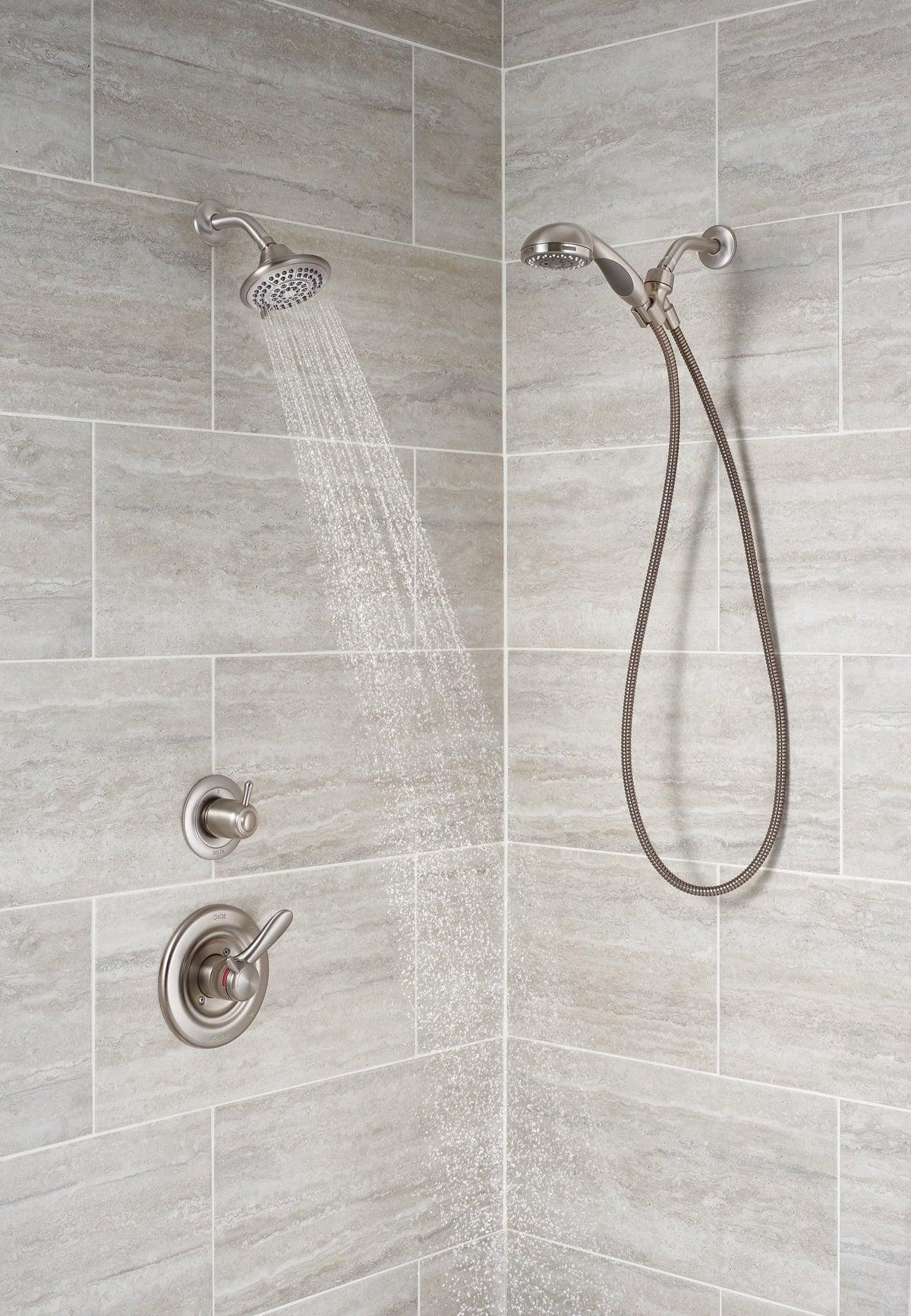 5-Spray Single Handle Shower Faucet in Stainless U7393