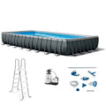 32ft x 16ft x 52in Rectangular Swimming Pool and Maintenance Kit O363989