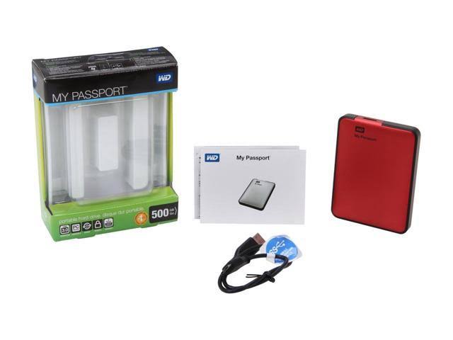 500GB External Hard Drive USB 3.0 Red E932464