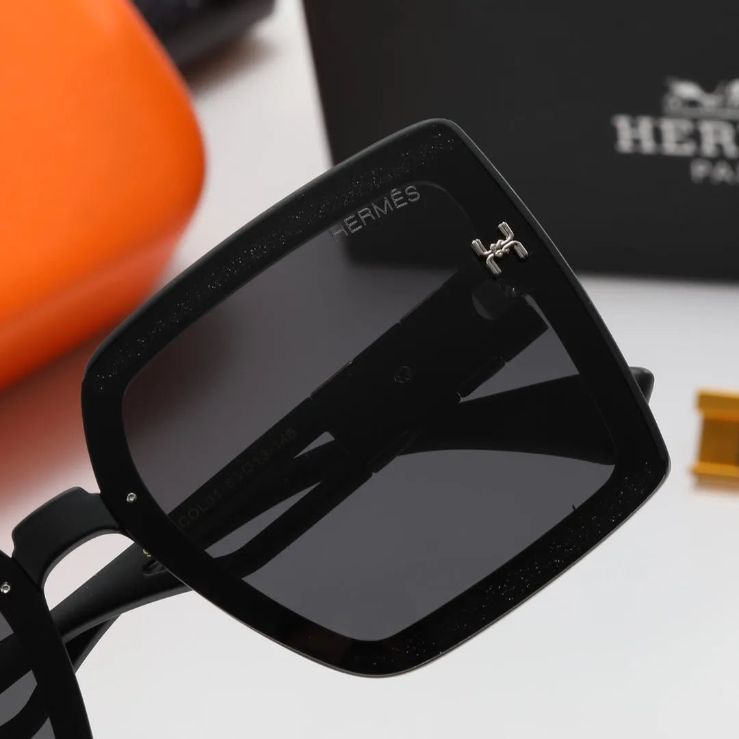 Fashion Big H Hollow Temple Polarized Sunglasses C554988