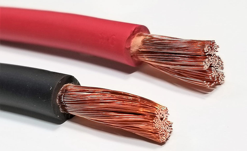 6 Gauge 6 AWG Pure Copper Flexible Cable Wire 20 ft Black + 20 ft RED Pack of 2 A435