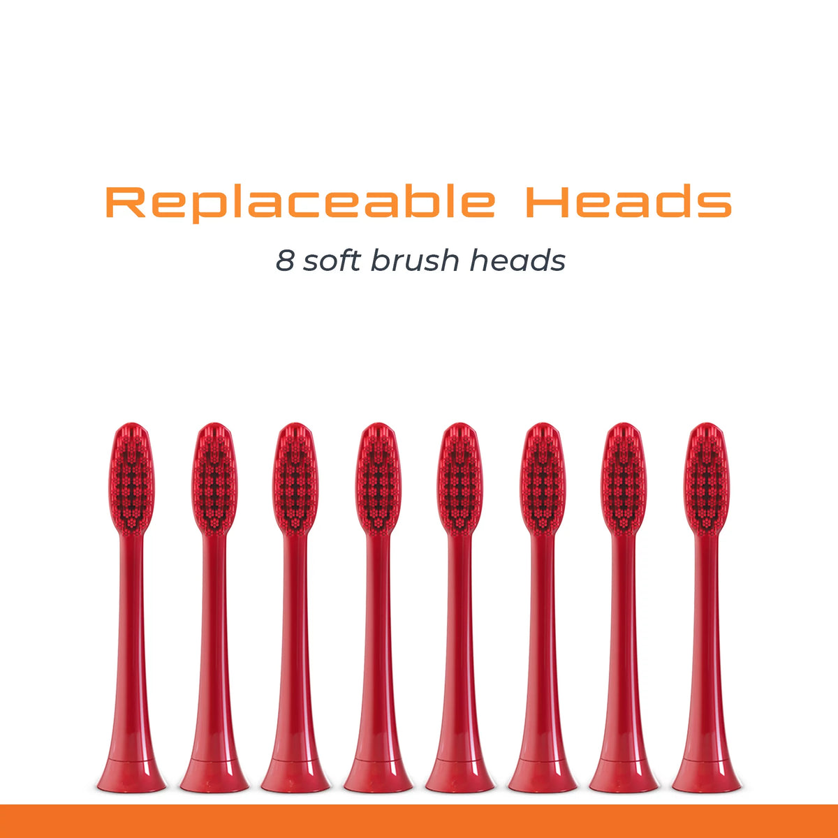 Ultra Whitening Toothbrush with Pressure Sensor, 5 Brushing Modes, 8 Brush Heads, Travel Case, Rechargeable M568599