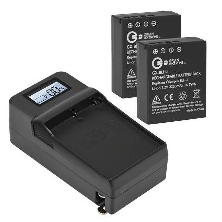 2x 7.2V 2250mAh Li-Ion Batteries with Compact Smart Charger A1903