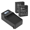 2x 7.2V 2250mAh Li-Ion Batteries with Compact Smart Charger A1903