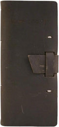 Dark Brown Leather Wine Log Book Pack of 2 M6890