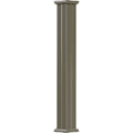6x22 x 8 Endura-Aluminum Column, Square Shaft, Non-Tapered, Fluted, Clay Finish with Capital Y769