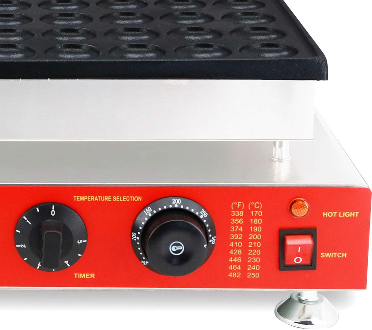 110V Commercial Muffin Machine, 100 Hole Nonstick Stainless Steel Pancake Maker G45906
