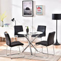Black 5 Pieces Dining Set R13292