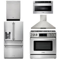 36 Propane Gas Range, Range Hood, Microwave Drawer, Refrigerator, Dishwasher I2038