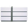 White 6-Drawer Engineered Wood Dresser I9022