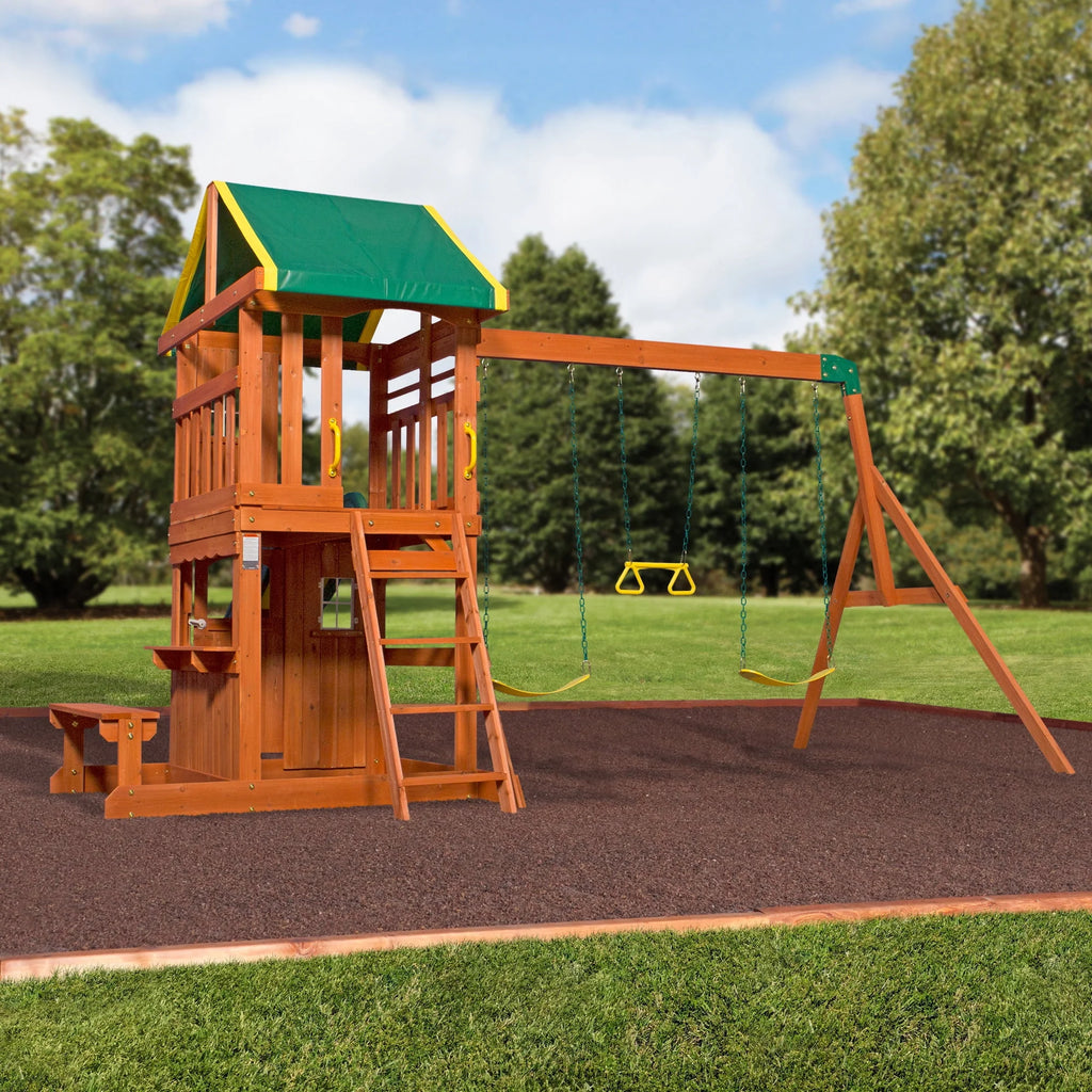 Cedar Wooden Swing Set X57585