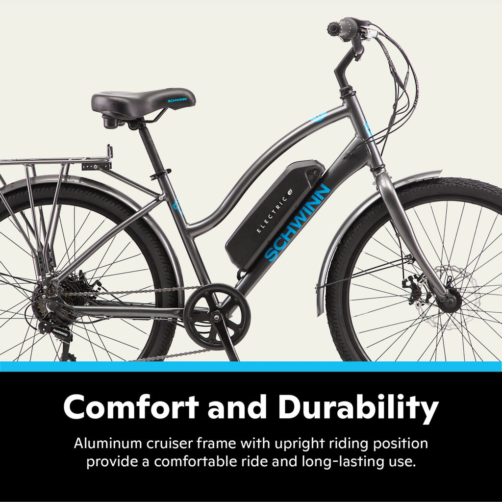 26-in. Low Step Cruiser Electric Bike 250w Motor W108783