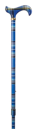 Blue Tartan Cane I80942