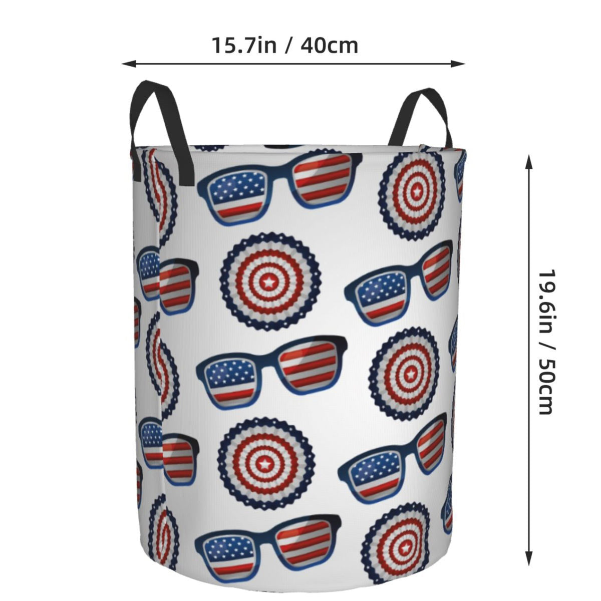 Waterproof Collapsible Laundry Basket with Handles B49832