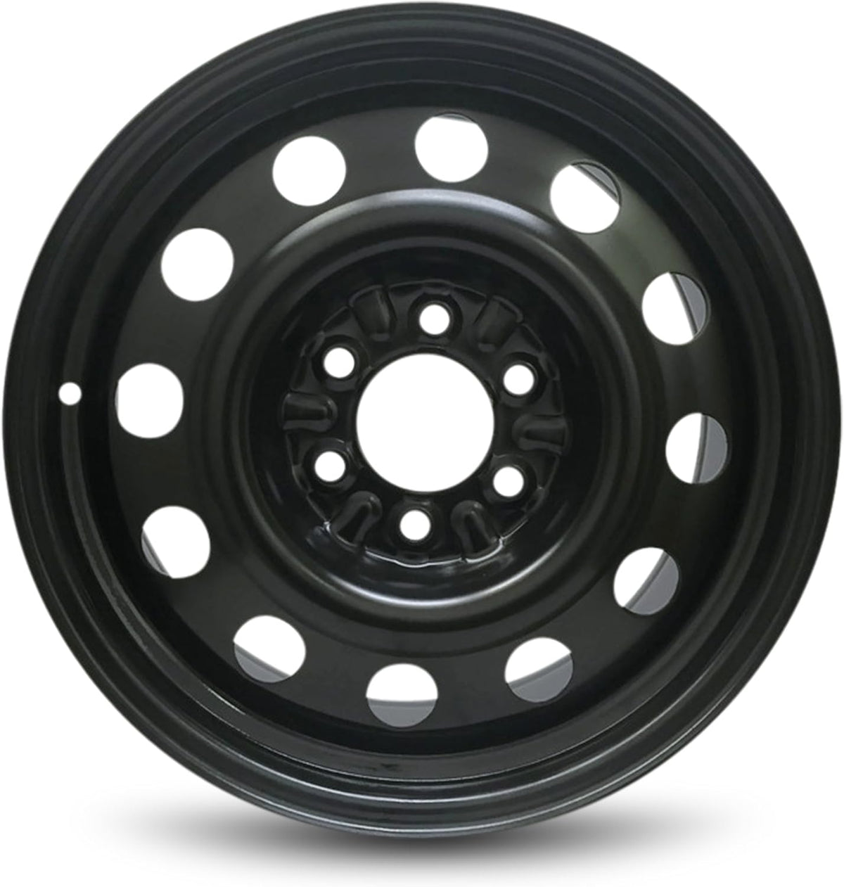 18 Inch 6 Lug Black Steel Rim B9538