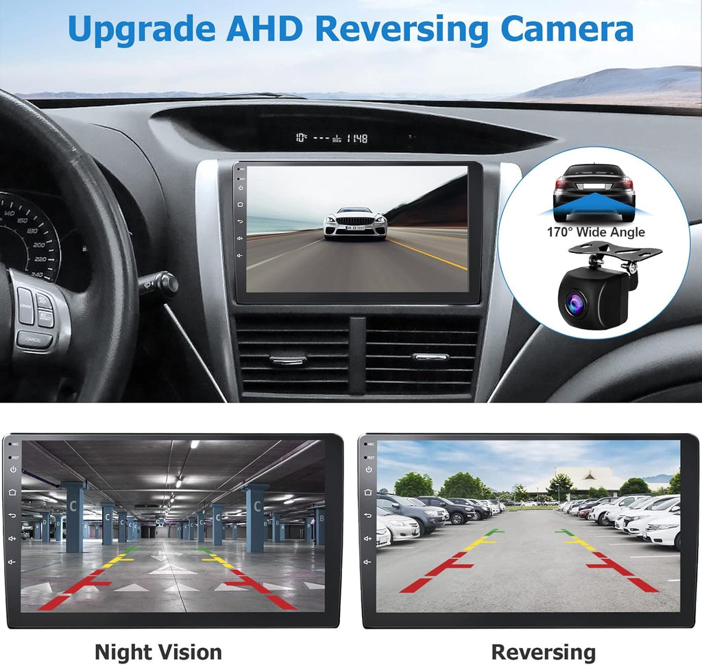 10.1 IPS Touchscreen Car Stereo with Wireless CarPlay Android Auto Bluetooth 5.0 Backup Camera H8947